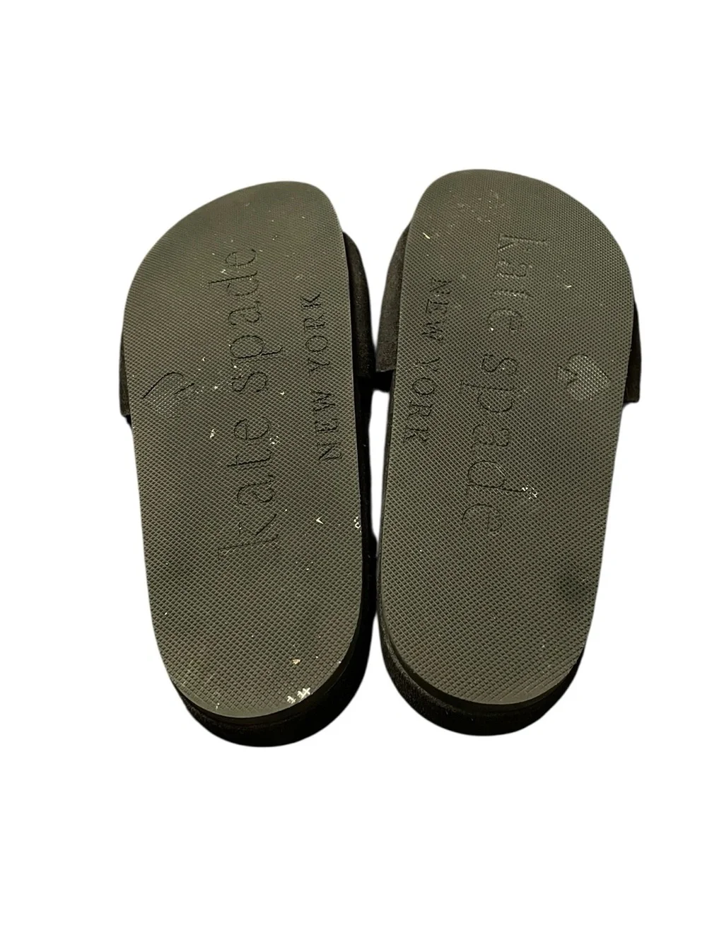 Kate Spade‎ New York Women’s Black Suede Della Slide Slip On Sandals Size 8